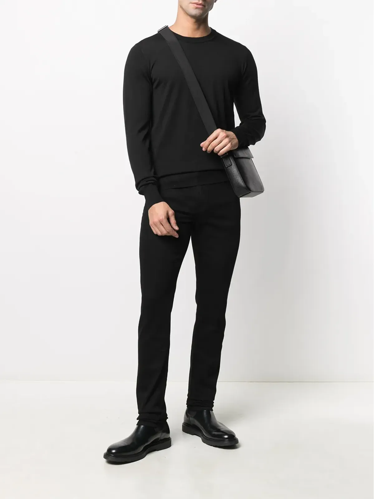 Emporio Armani V-neck バージンウール セーター - 画像2