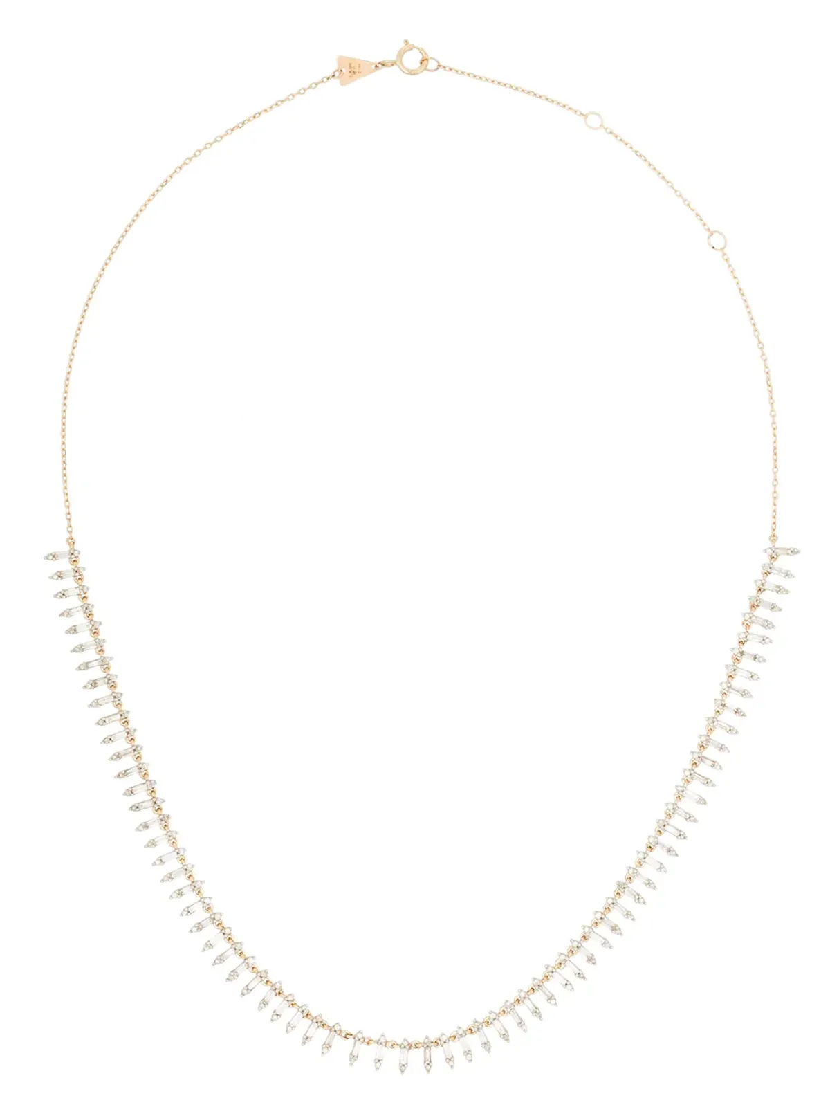 Adina Reyter アディナ レイター 14K イエローゴールド ハーフリヴィエラ ダイヤモンド ネックレス - 画像1
