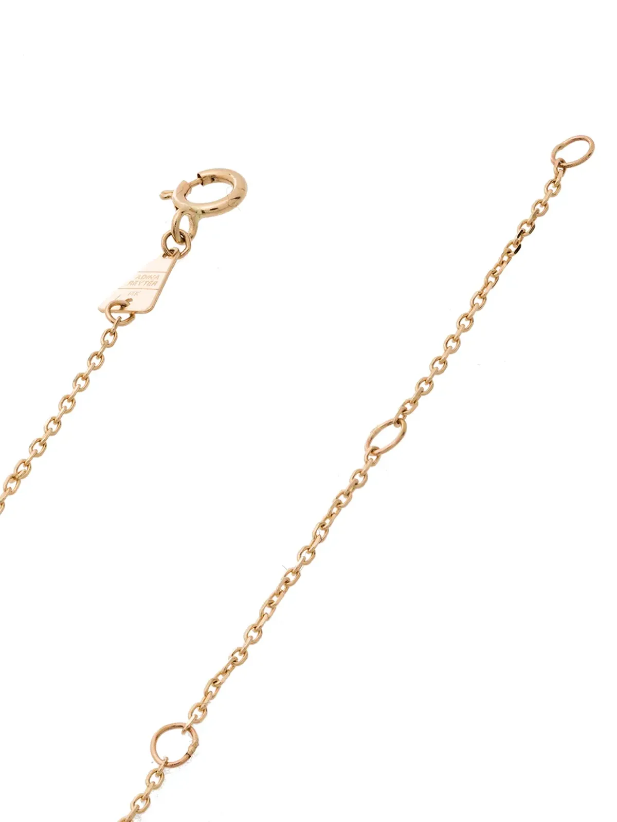 Adina Reyter アディナ レイター 14K イエローゴールド ハーフリヴィエラ ダイヤモンド ネックレス - 画像4