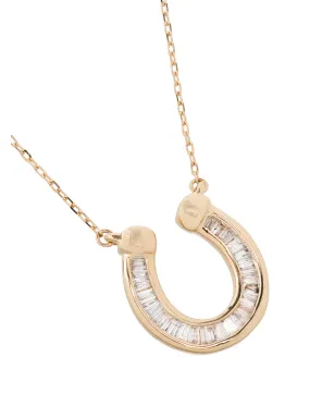 Adina Reyter 14K イエローゴールド ダイヤモンド ホースシュー ネックレス - サムネイル3