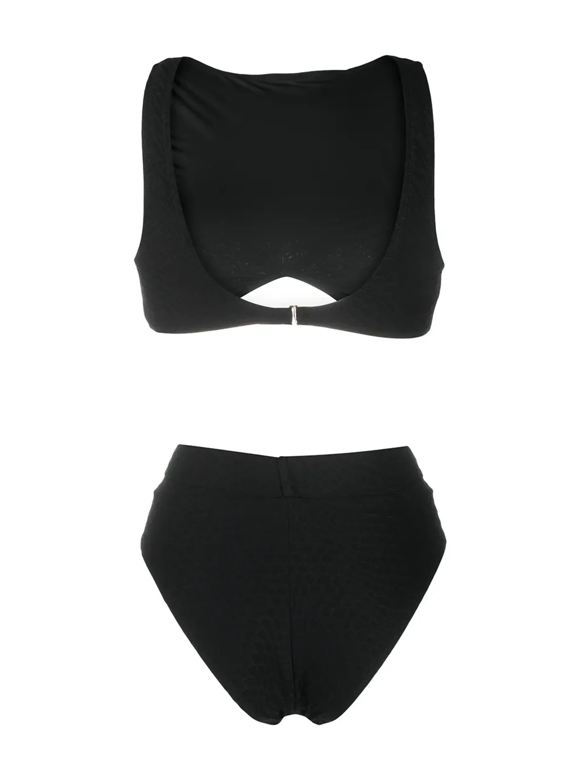 Noire Swimwear Nikki ハイウエストビキニ - ブラック - 画像2