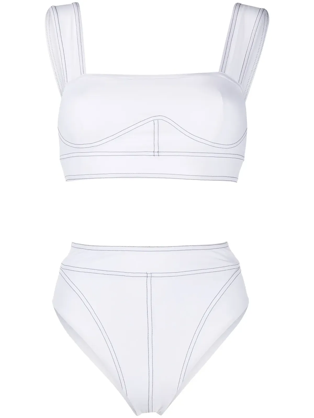 Noire Swimwear ブラレット付き2ピースビキニ - 画像1