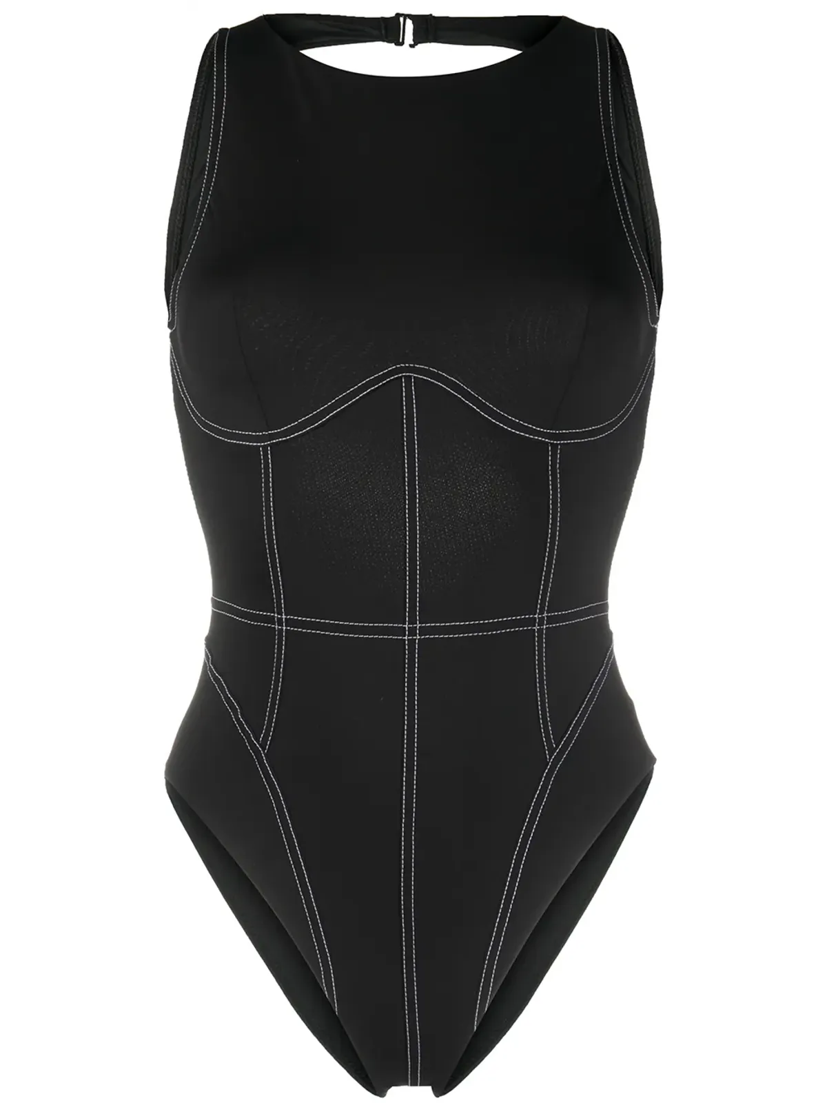 Noire Swimwear オープンバックのワンピース水着 - 画像1