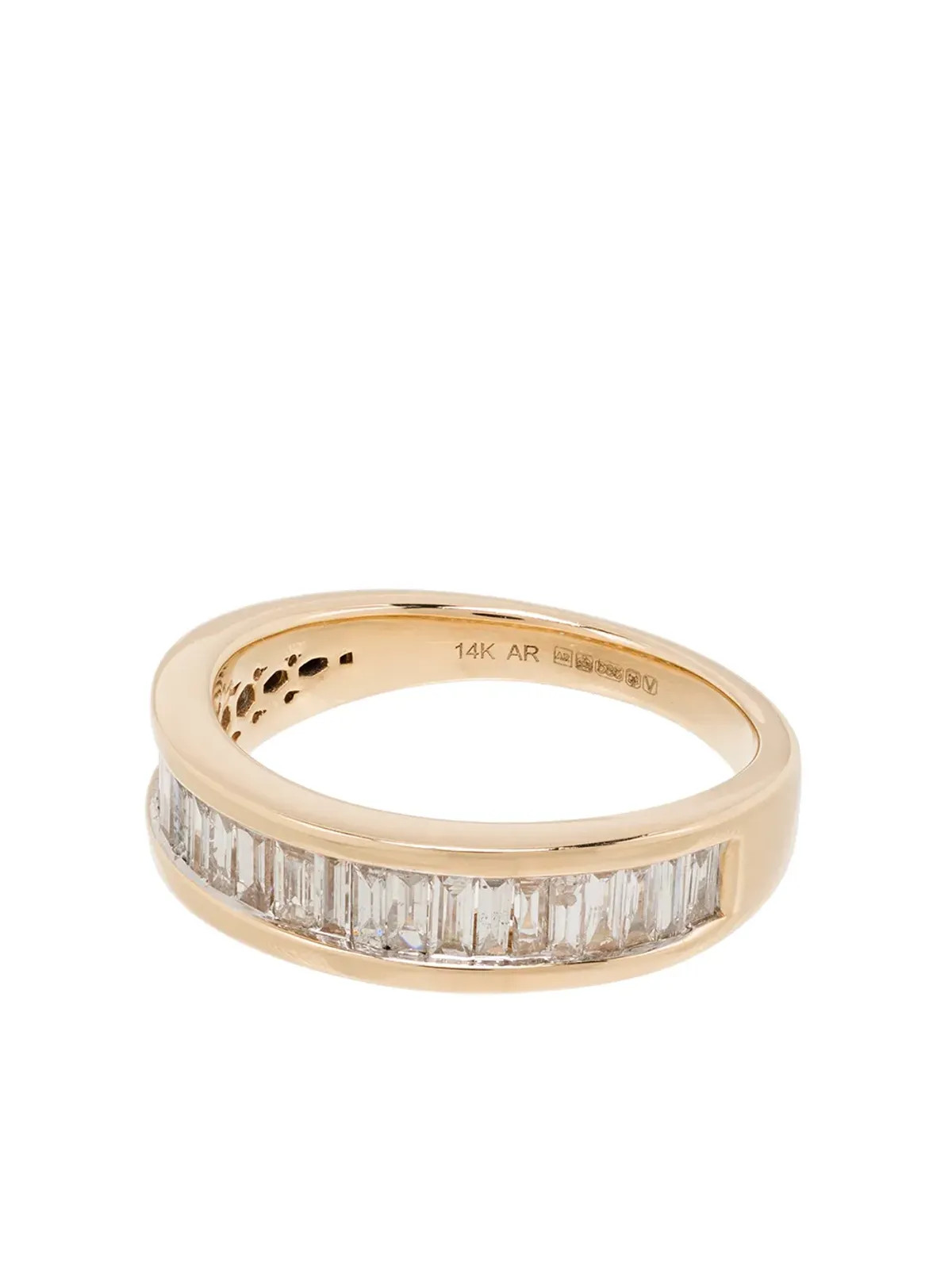 Adina Reyter 14K イエローゴールド ヒアローム バゲット ダイヤモンド リング - 画像1