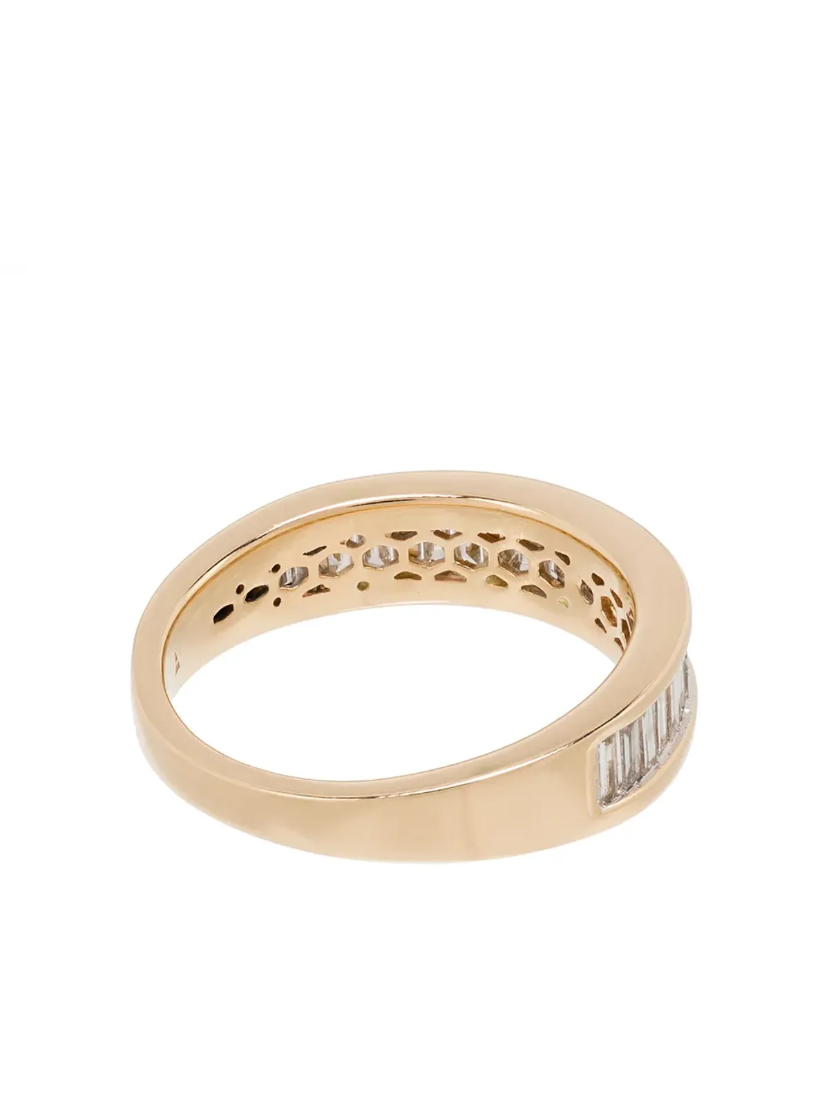 Adina Reyter 14K イエローゴールド ヒアローム バゲット ダイヤモンド リング - 画像5