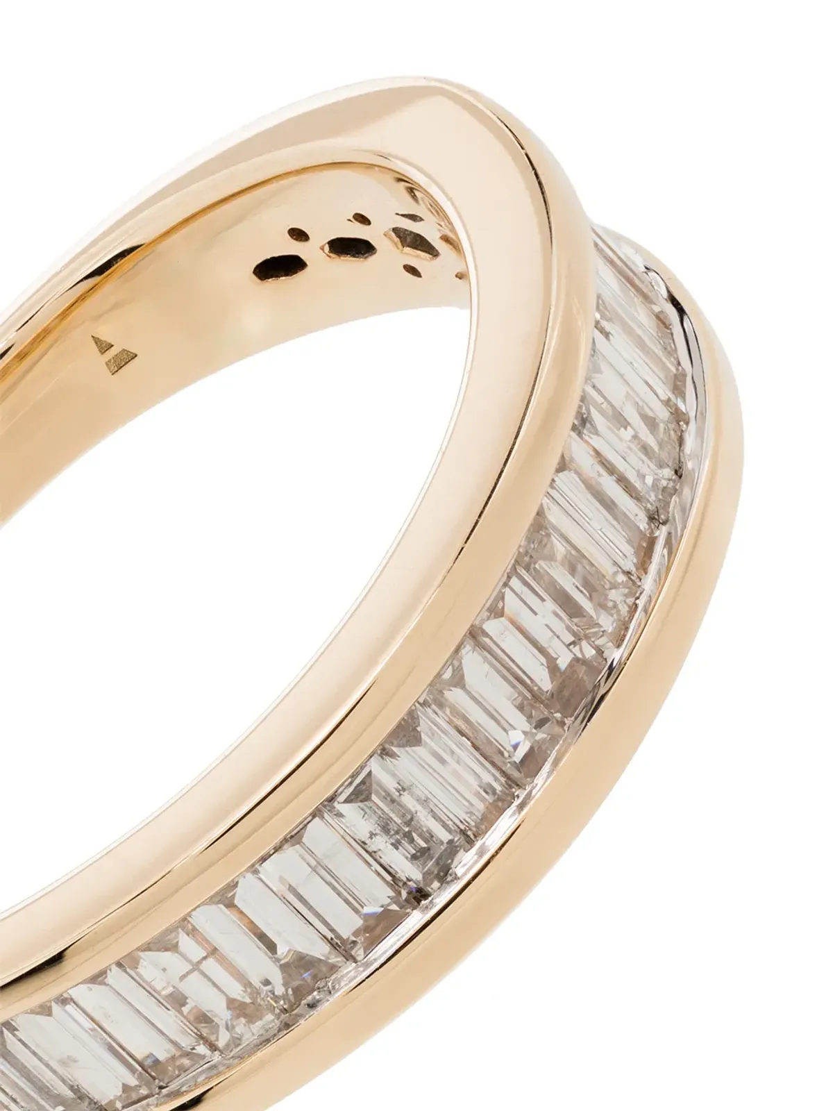 Adina Reyter 14K イエローゴールド ヒアローム バゲット ダイヤモンド リング - 画像3