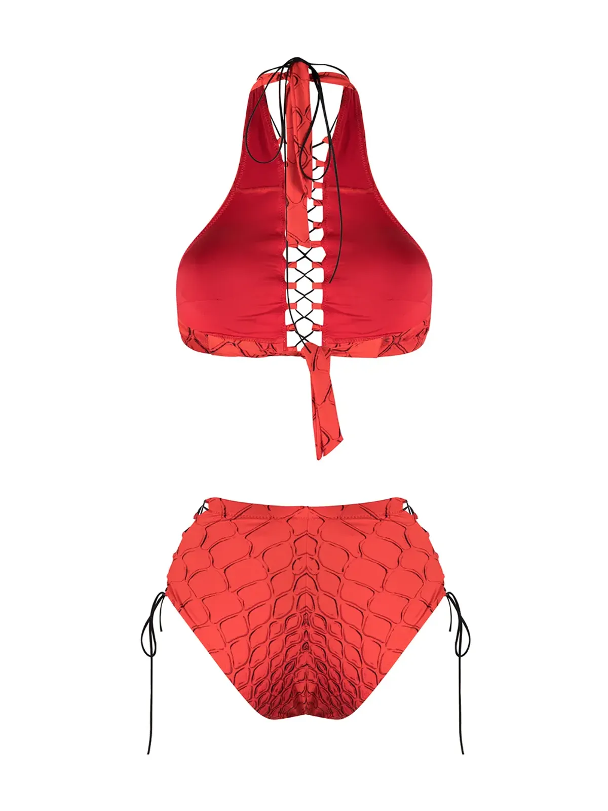 Noire Swimwear アディクテッド・スネークスキン柄ビキニ - 画像2
