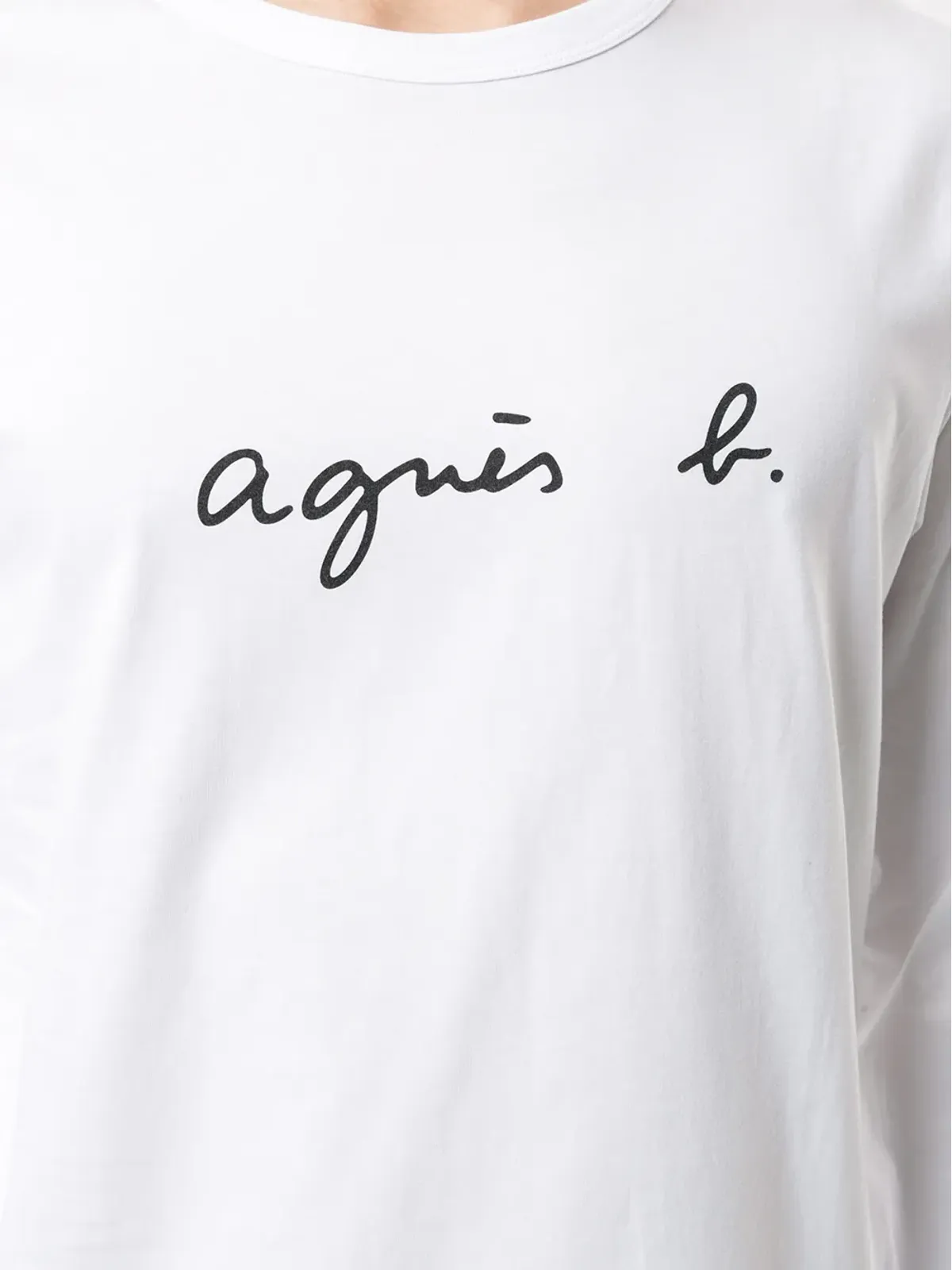 agnès b. ロゴプリント コットン Tシャツ - 画像5