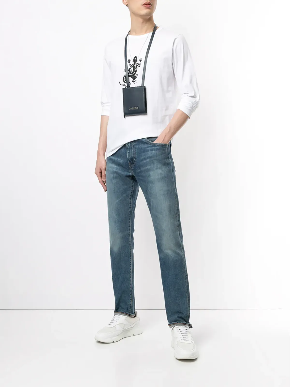 agnès b. リザード柄プリント Tシャツ - 画像2