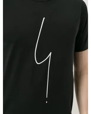 agnès b. scribble-print コットン Tシャツ - ブラック - サムネイル5