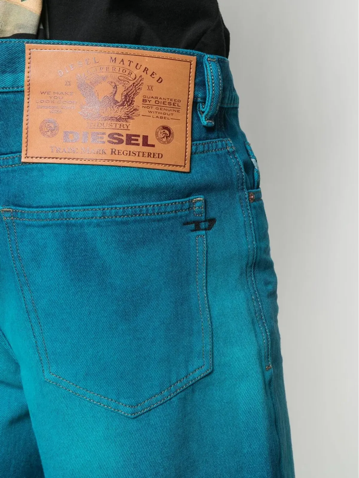 Diesel レーザーエフェクトデニムショーツ - 画像5