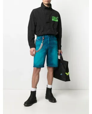 Diesel レーザーエフェクトデニムショーツ - サムネイル2