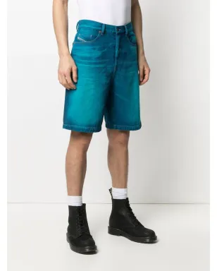 Diesel レーザーエフェクトデニムショーツ - サムネイル3