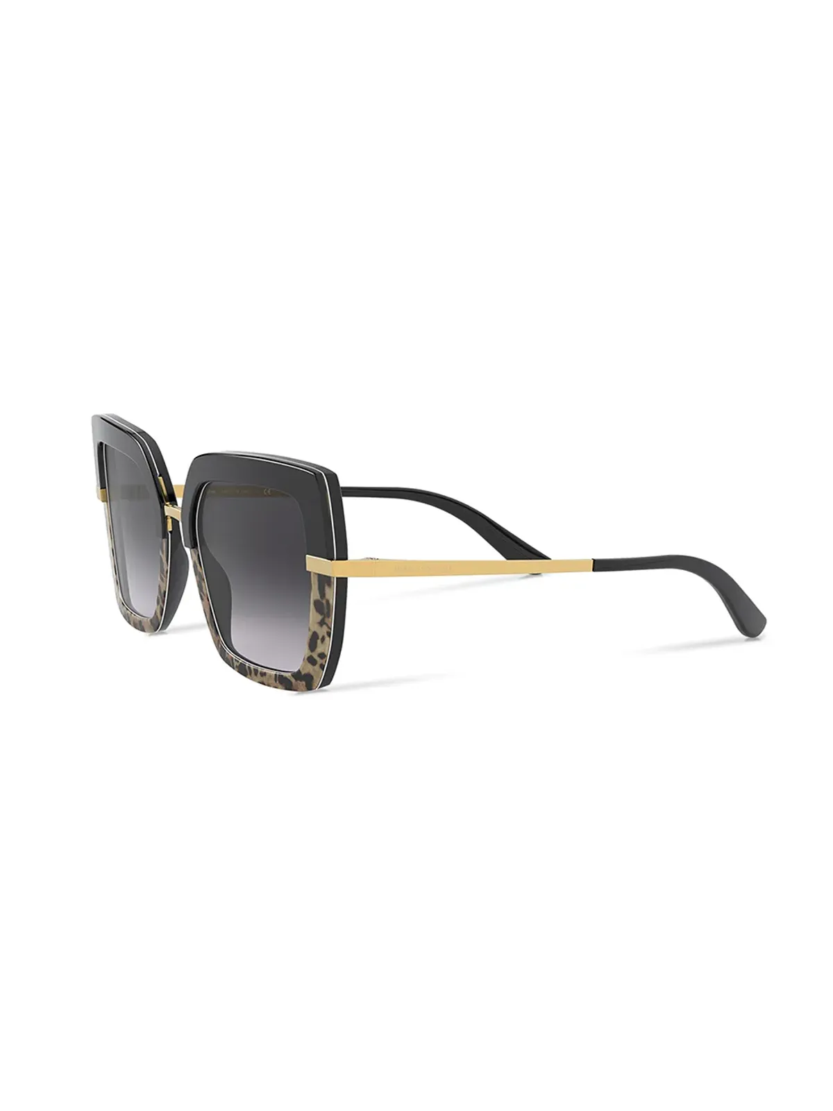Dolce & Gabbana Eyewear ハーフプリントスクエアフレーム サングラス - 画像2