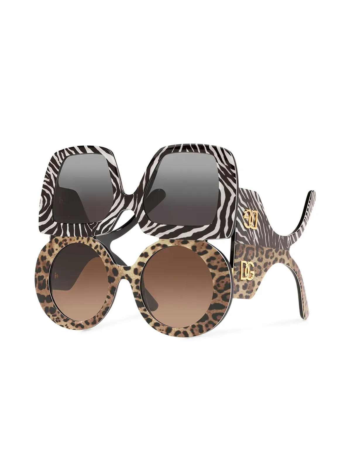 Dolce & Gabbana Eyewear チャンキー ダブルサングラス - 画像2
