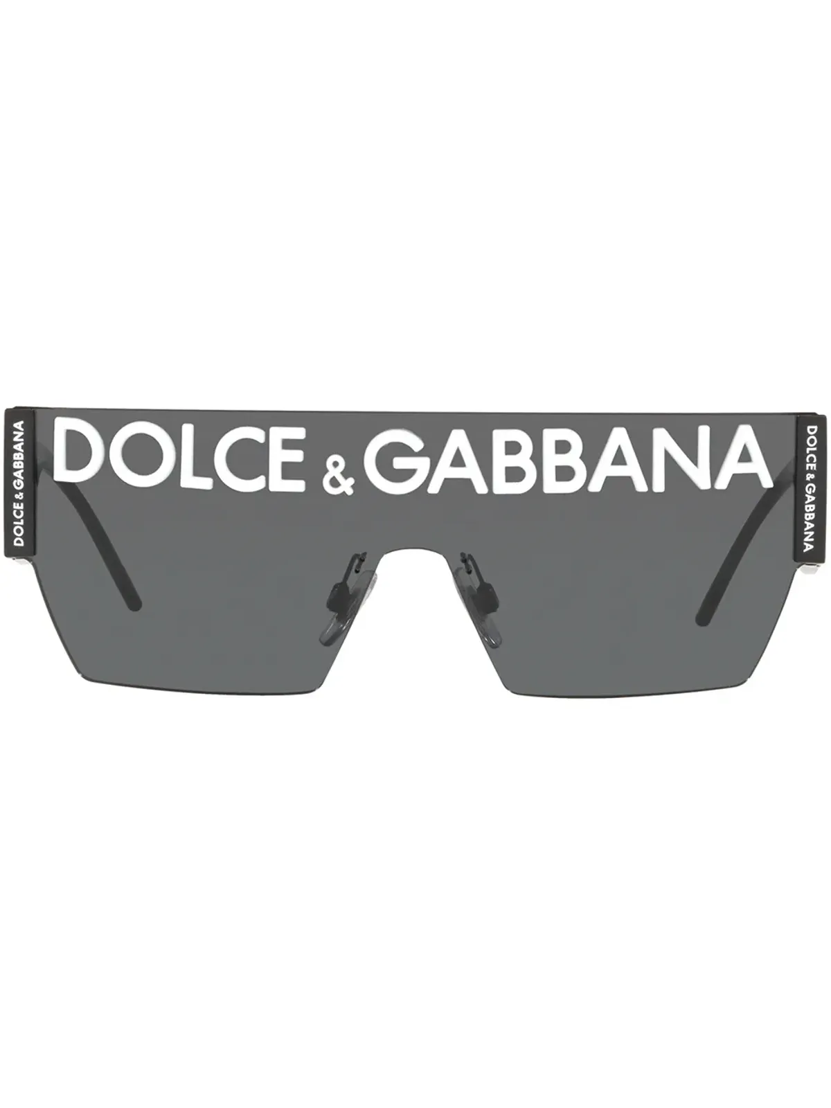 Dolce & Gabbana Eyewear DGロゴ オーバーサイズフレーム サングラス ブラック - 画像1