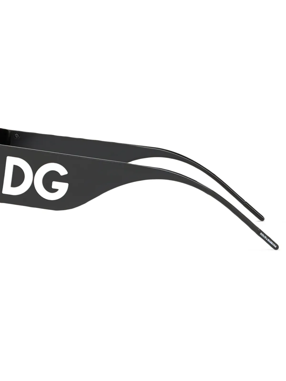 Dolce & Gabbana Eyewear DGロゴ オーバーサイズフレーム サングラス ブラック - 画像3