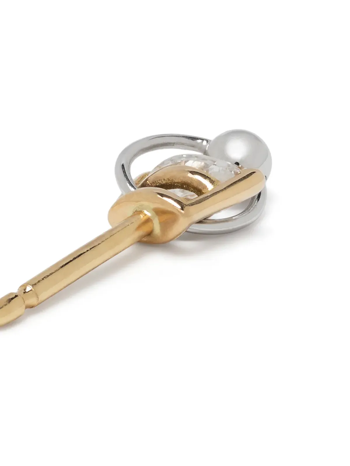 Delfina Delettrez 18K イエローゴールド ダイヤモンド ツーインワン ピアス - 画像4
