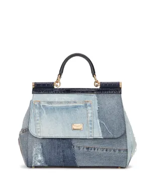 Dolce & Gabbana Sicily パッチワークデニム トートバッグ - サムネイル1