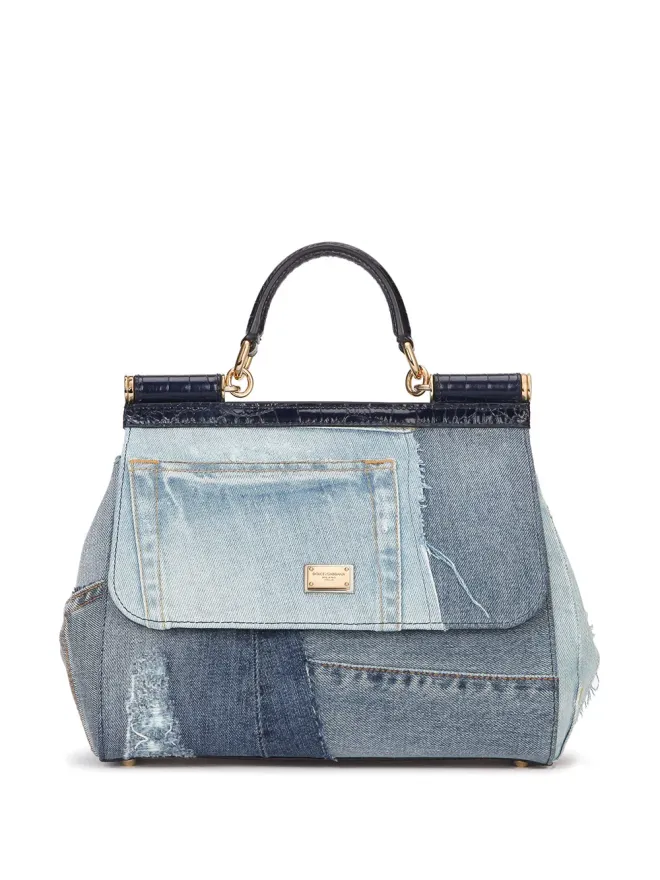 Dolce & Gabbana Dolce & Gabbana Sicily パッチワークデニム トートバッグの商品画像