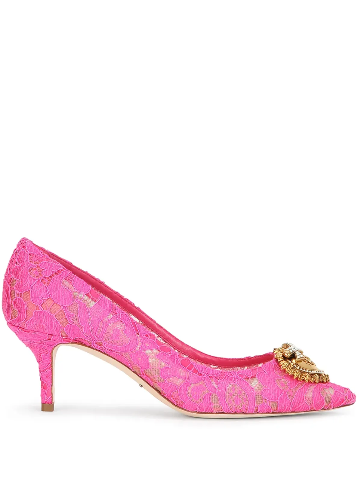 Dolce & Gabbana レース刺繍パンプス - 画像1
