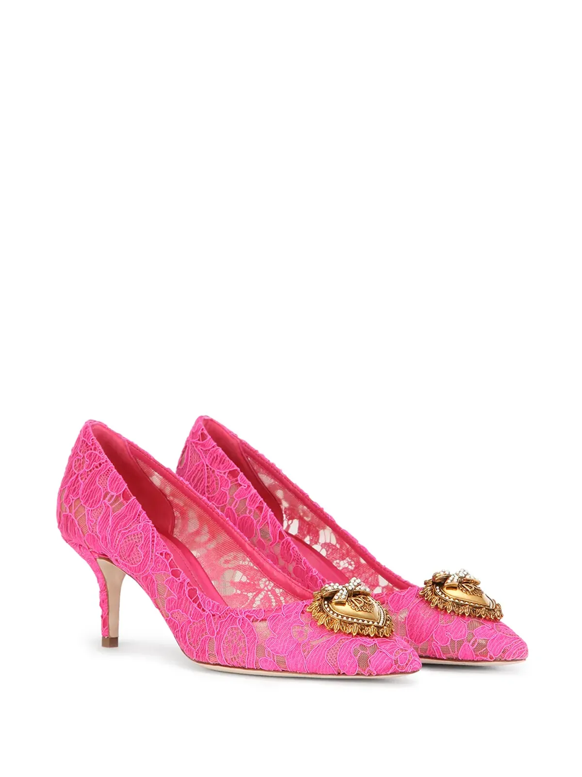 Dolce & Gabbana レース刺繍パンプス - 画像2