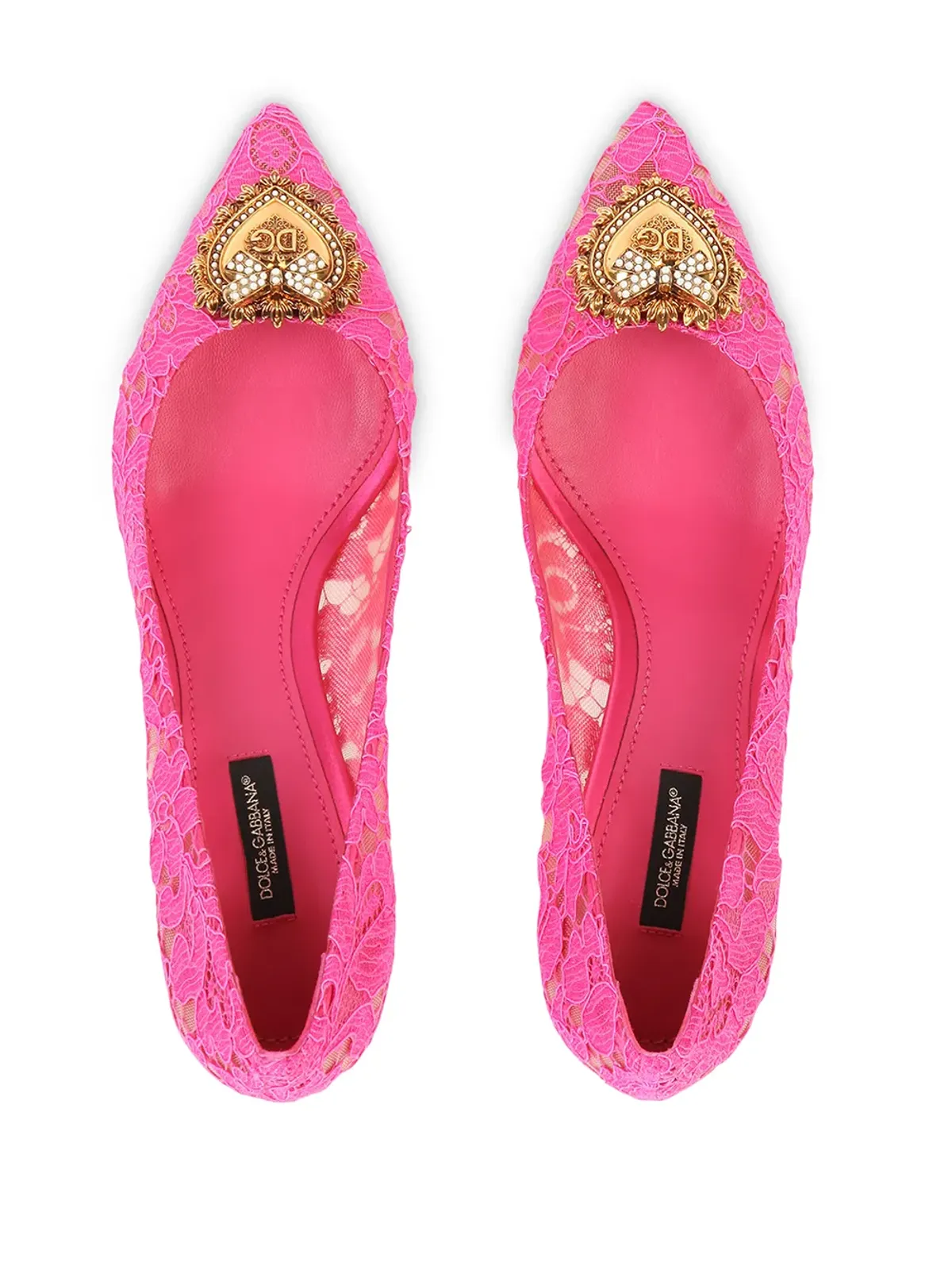Dolce & Gabbana レース刺繍パンプス - 画像4