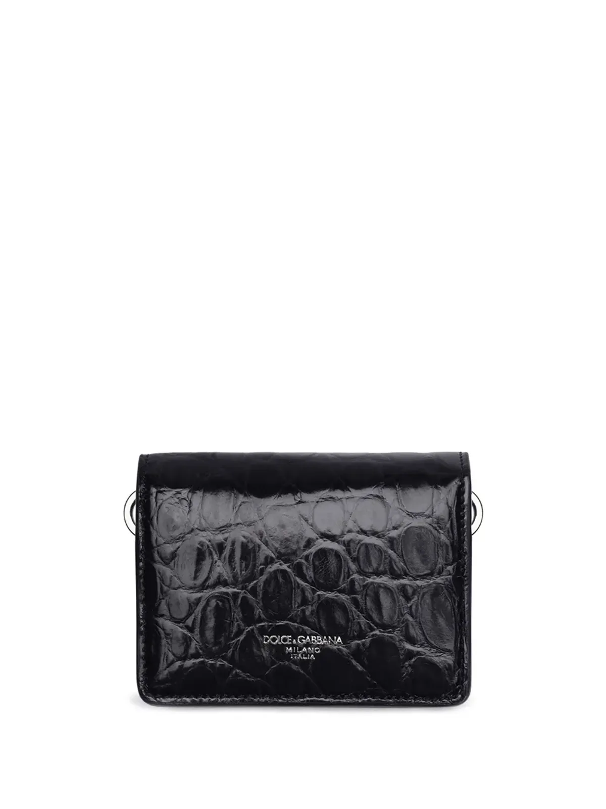 Dolce & Gabbana ロゴスタンプ型押しレザー ウォレット - 画像1
