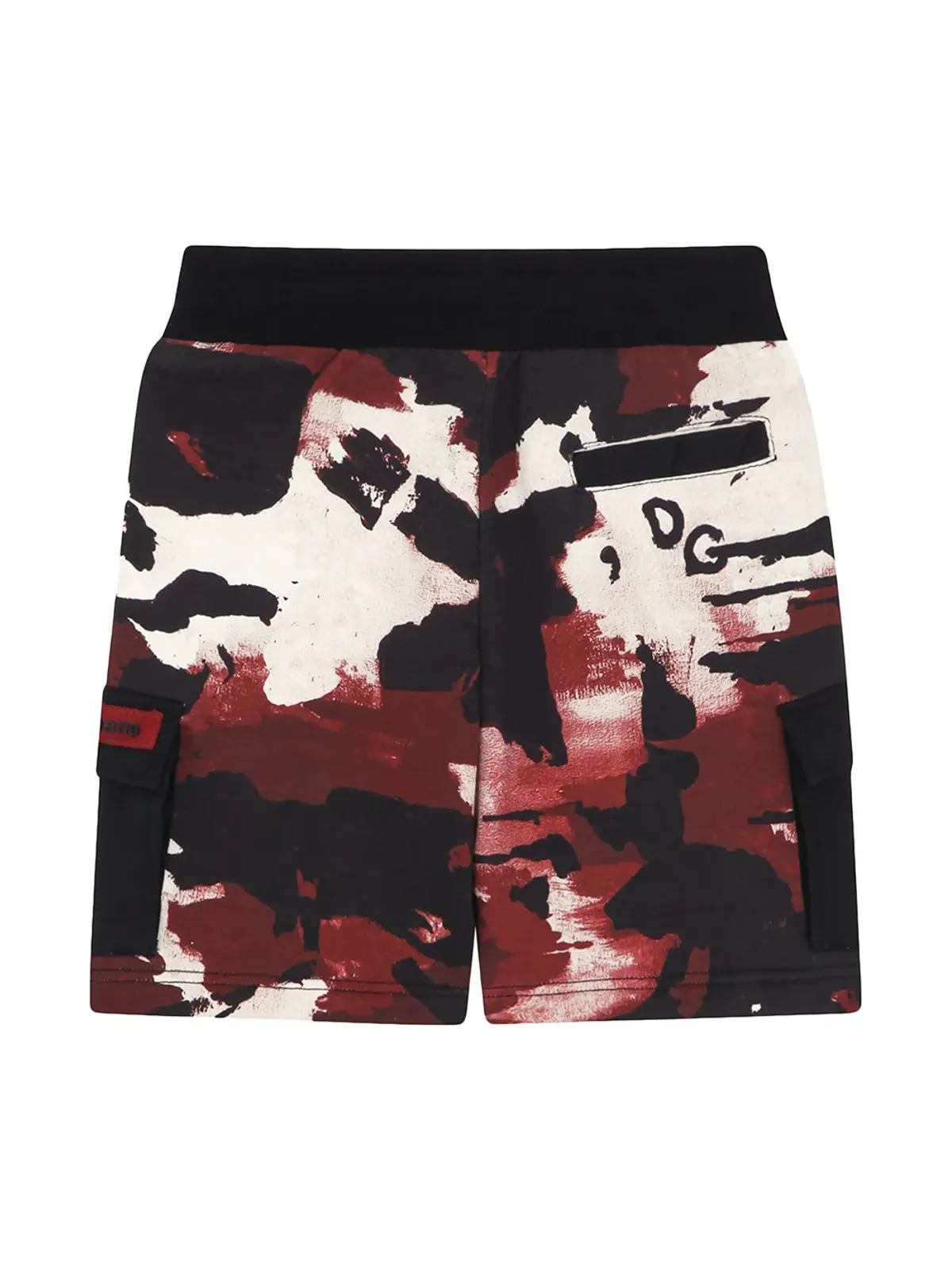Dolce & Gabbana Kids カモフラージュ柄カーゴショーツ - レッド - 画像2