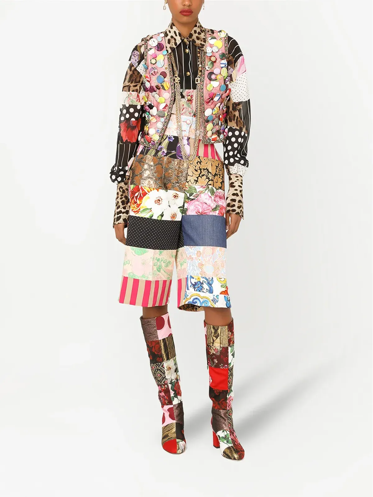 Dolce & Gabbana ミックスプリントシャツ - 画像2