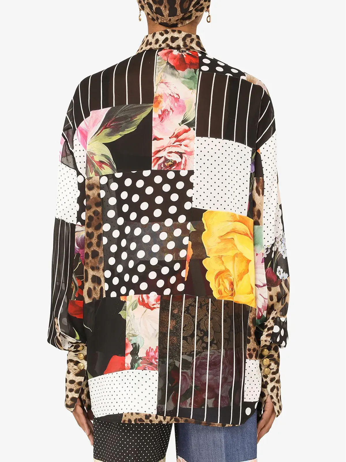 Dolce & Gabbana ミックスプリントシャツ - 画像4