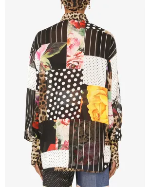 Dolce & Gabbana ミックスプリントシャツ - サムネイル4