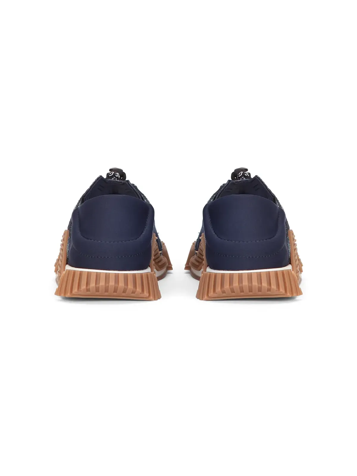Dolce & Gabbana Kids NS1パッチワークデニムスニーカー - ブルー - 画像3