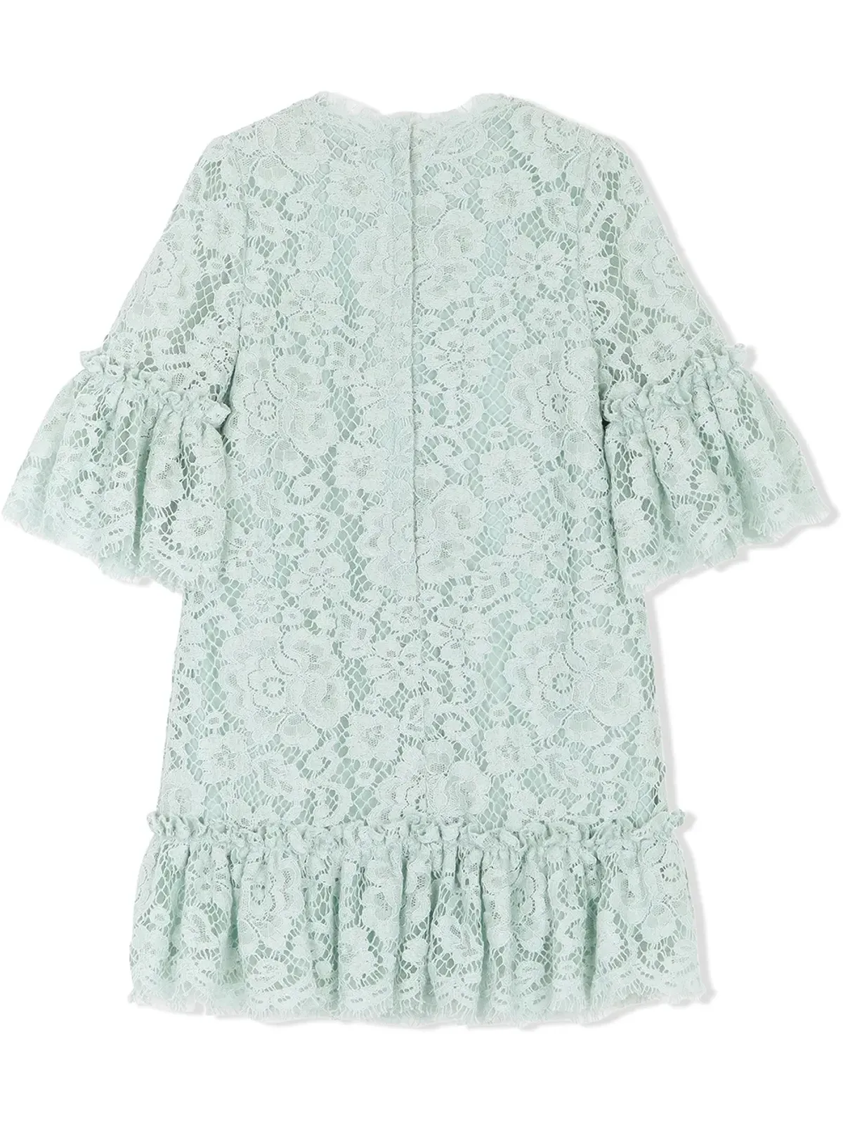 Dolce & Gabbana Kids コルドネットレースのフリル・トリム ドレス - 画像2