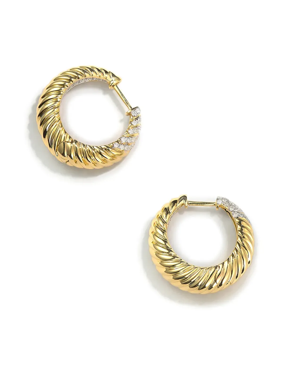 Yvonne Léon 18K イエローゴールド フープピアス - 画像2