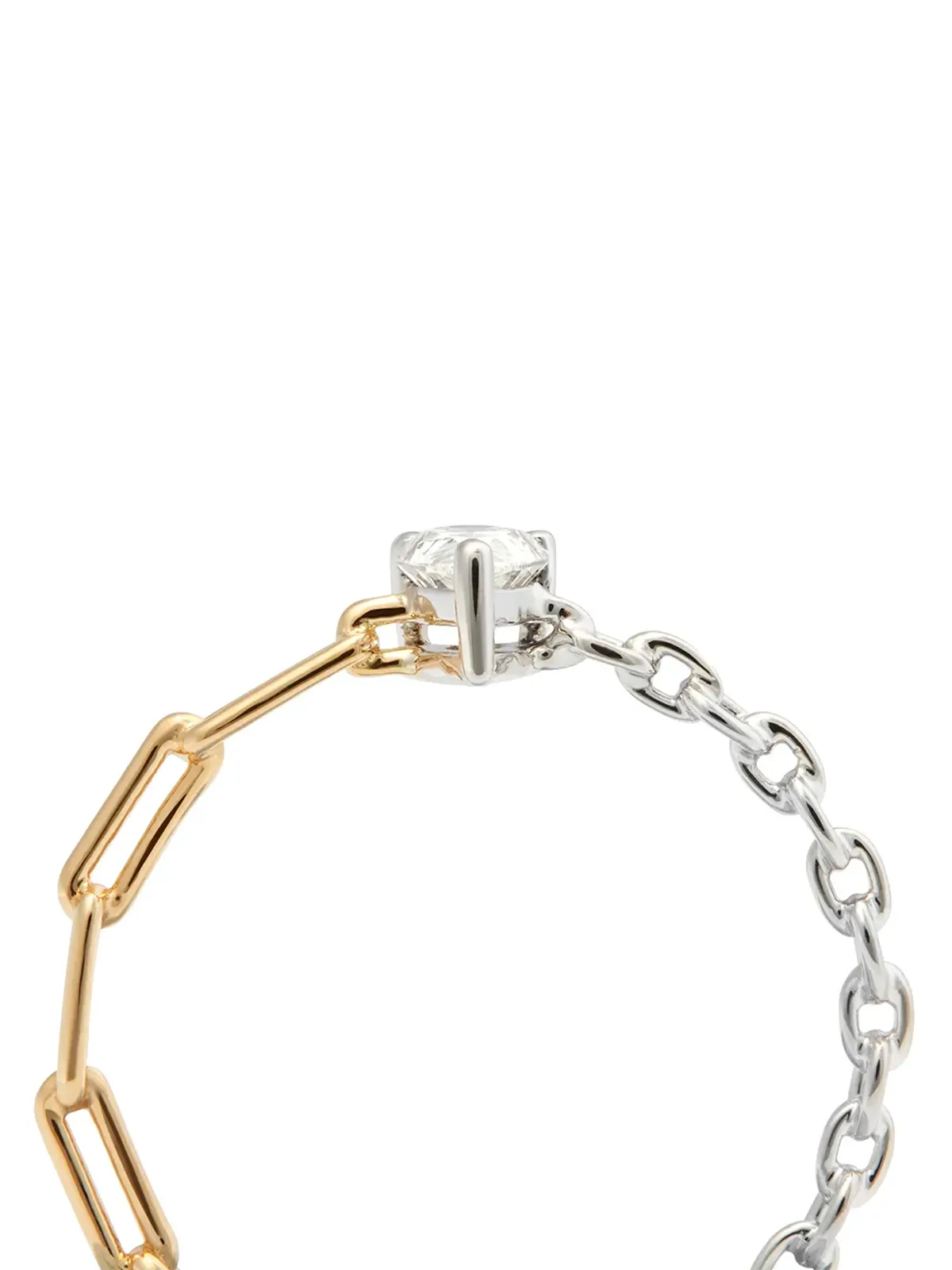 Yvonne Léon 18K イエローゴールドとホワイトゴールド ダイヤモンド リング - 画像2