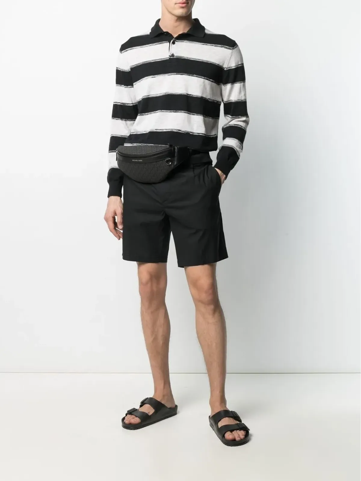Michael Kors Greyson ロゴプリント ベルトバッグ - Black - 画像2