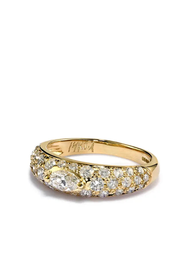 Jacquie Aiche Jacquie Aiche 14Kゴールド マーキーズカット ダイヤモンド リングの商品画像