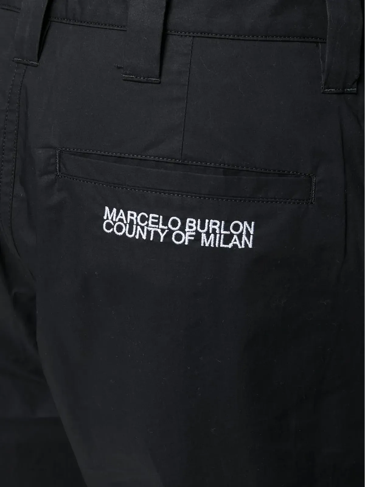 COUNTY OF MILAN ロゴ刺繍カーゴパンツ - 画像5