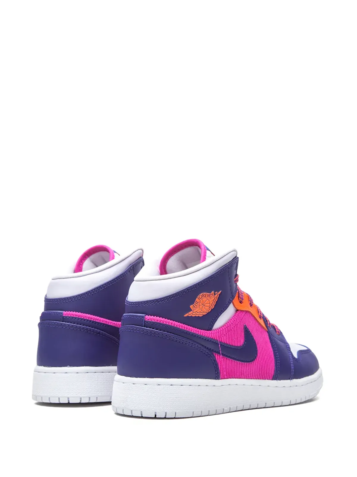 Nike Kids エアジョーダン 1 ミッド Fire Pink スニーカー - 画像3