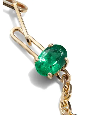 Yvonne Léon 18K イエローゴールド エメラルド ブレスレット - サムネイル3