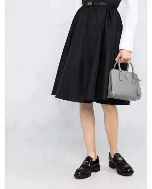 Prada ベルト付きロゴプレートのフレアドレス - サムネイル3