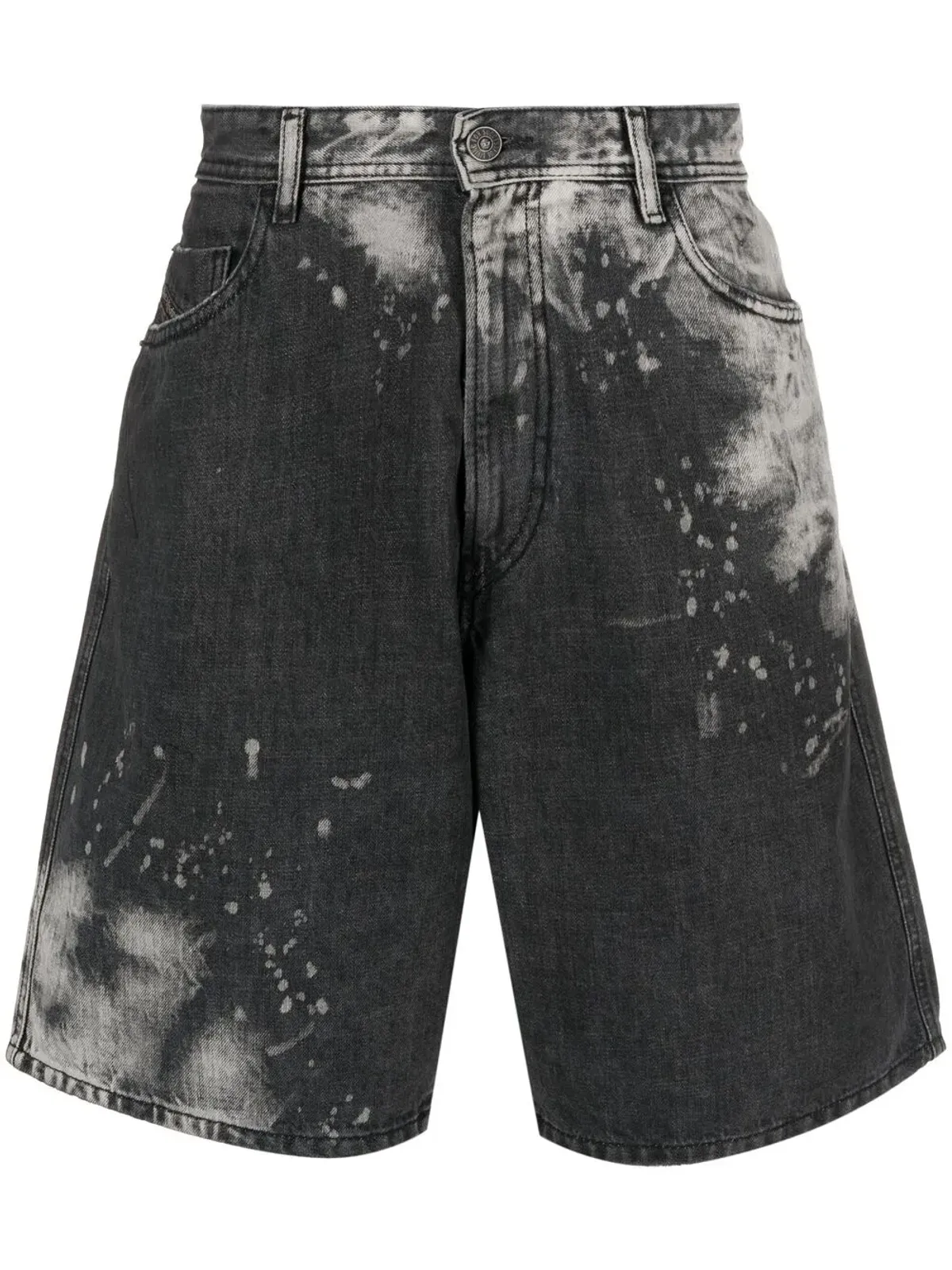 Diesel 染色加工デニムショーツ - グレー - 画像1