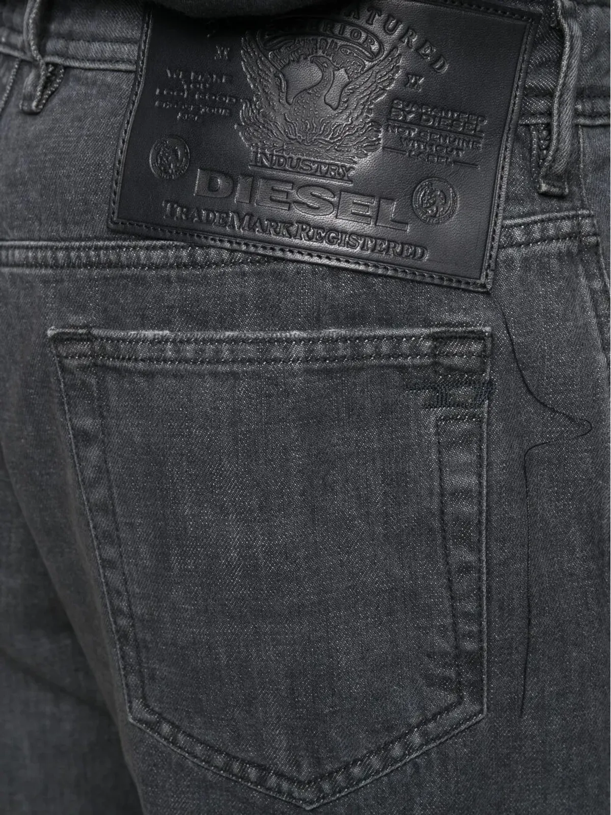 Diesel 染色加工デニムショーツ - グレー - 画像5