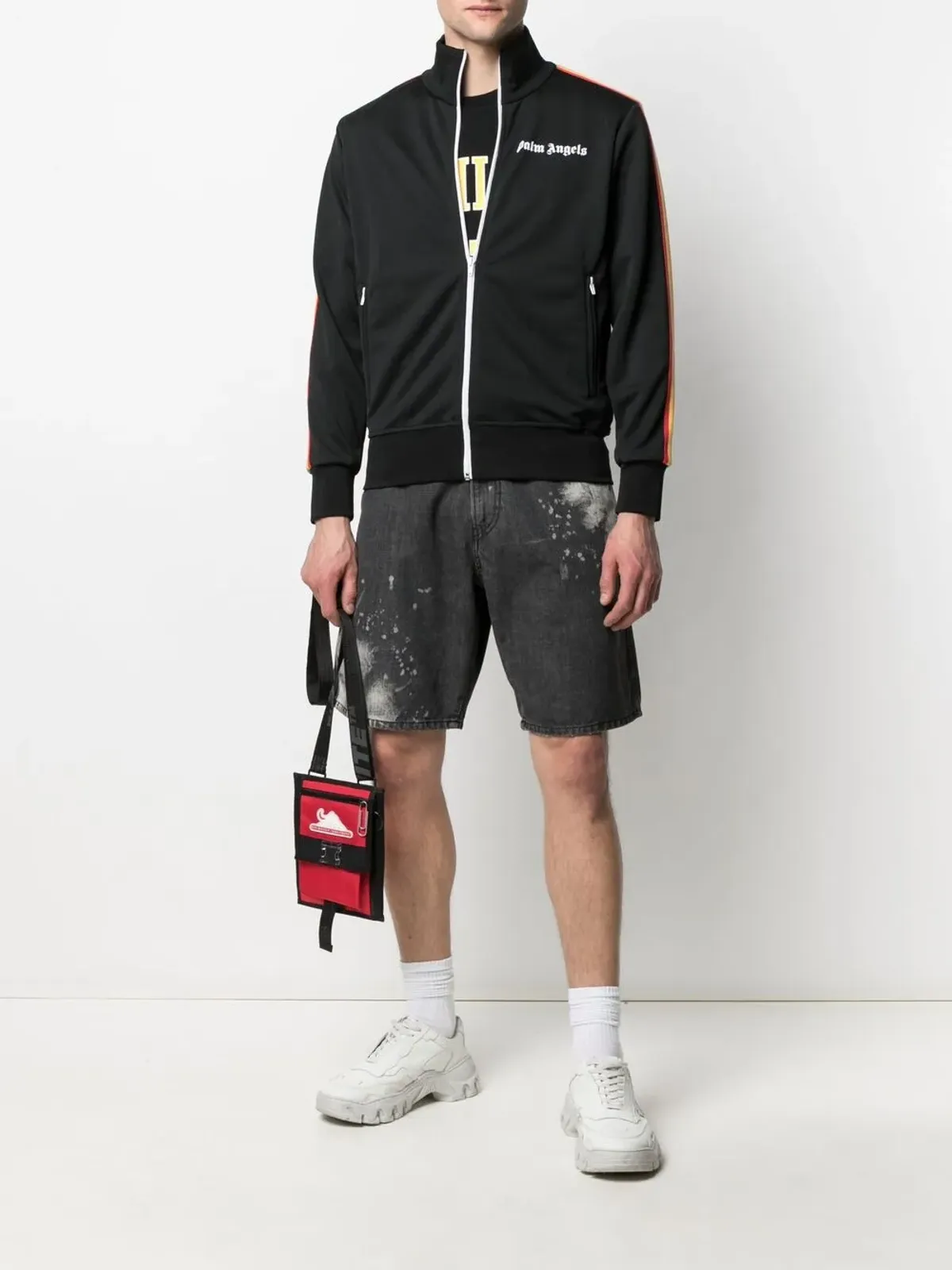 Diesel 染色加工デニムショーツ - グレー - 画像2