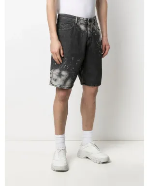 Diesel 染色加工デニムショーツ - グレー - サムネイル3