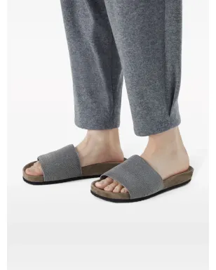 Brunello Cucinelli モニリ ヴァンプ スライド - シルバー - サムネイル5