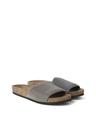 Brunello Cucinelli モニリ ヴァンプ スライド - シルバー - サムネイル2