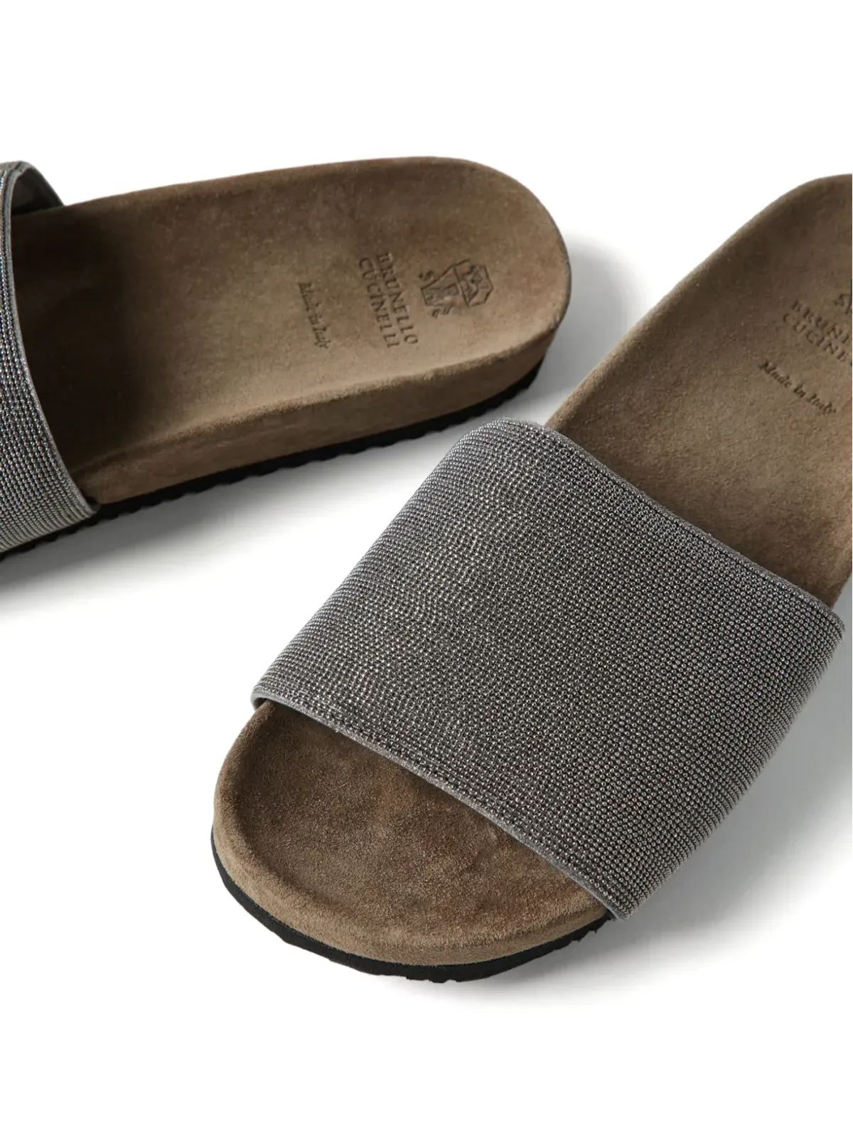 Brunello Cucinelli モニリ ヴァンプ スライド - シルバー - 画像4