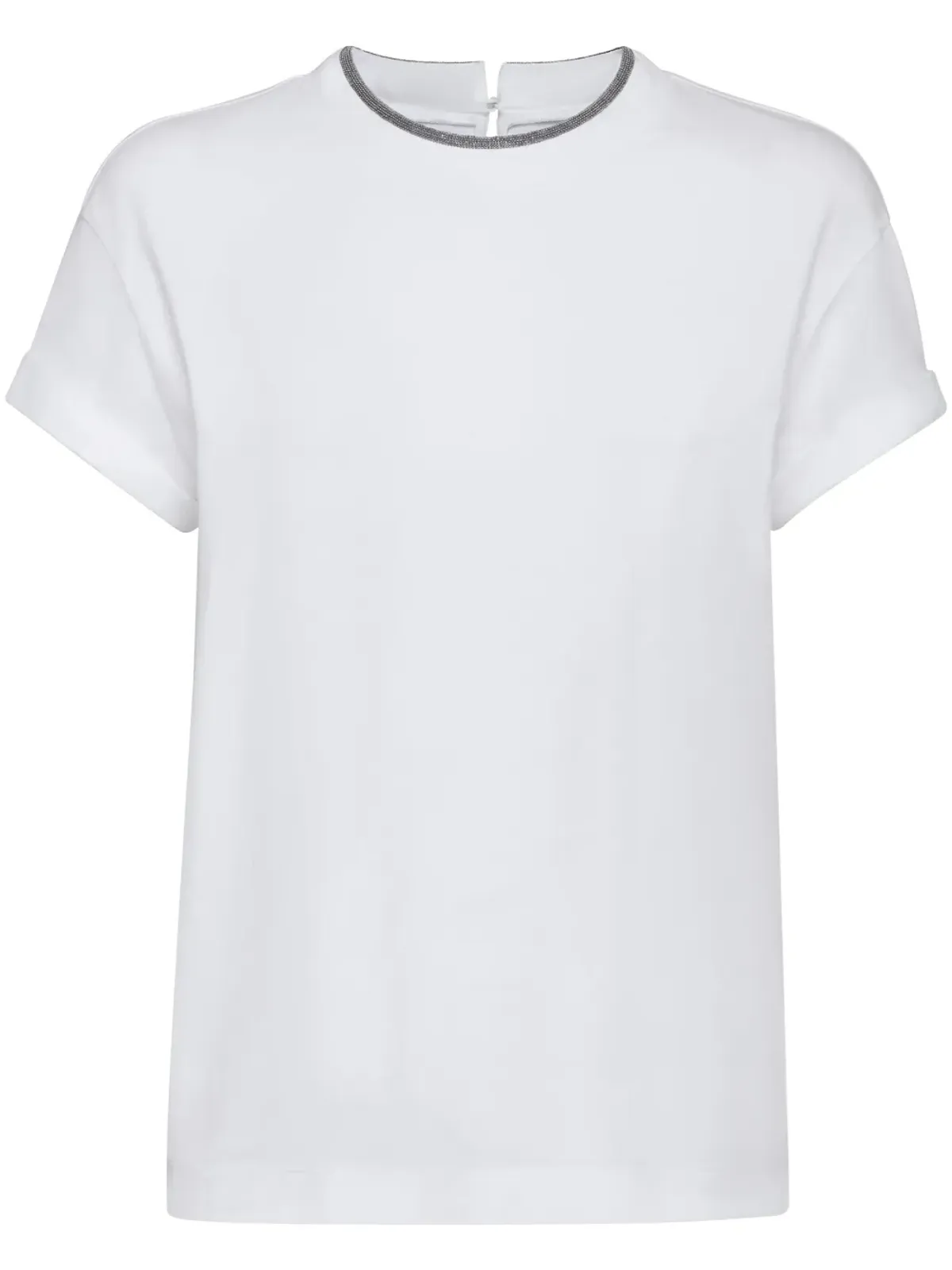 Brunello Cucinelli コントラストトリム Tシャツ - 画像1